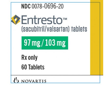 Entresto 97 mg. / 103 mg. 56 tablets